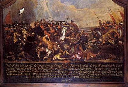 unknow artist The Battle of Saint Gotthard, bavarian oil-painting